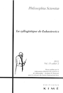 Philosophia Scientiae, v. 15, cahier 15